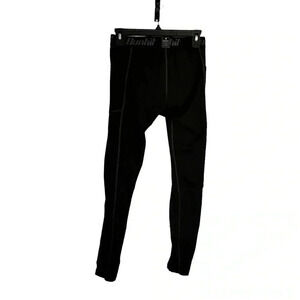 Runhit Boys Leggings Elastic Waist Medium Black Sports Football Baseball Soccer